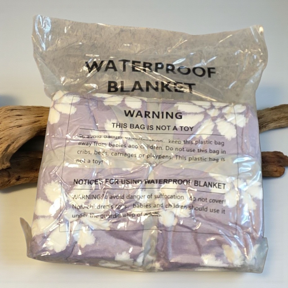 Waterproof Blanket with Floral Design